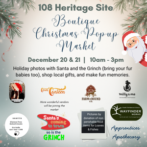 Boutique Christmas Pop-up Market Dec 20 and Dec 21